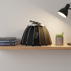 TRIOPO Diffuseur parabolique en alliage d'aluminium de <span class=keywords><strong>90</strong></span> cm de profondeur pour <span class=keywords><strong>flash</strong></span>, pour montage sur <span class=keywords><strong>flash</strong></span> de studio, photographie - Product Image 1