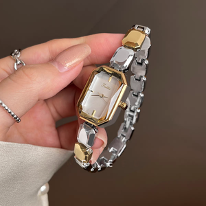 Scottie 9610h Luxe Mode Nieuwe Stijl Alloy Band 3ATM Waterdicht Vierkant Quartz Armband Veelzijdig Horloge voor Dames - Product Image 3