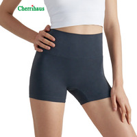 Shorts de sport et de yoga pour femme, personnalisables avec logo, double face brossée, style européen, taille haute, effet push-up