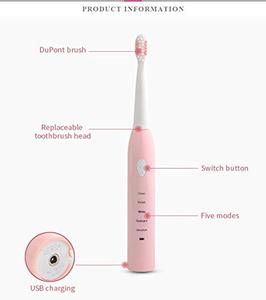 Cepillo de Dientes Eléctrico Sónico Portátil Ecológico al por Mayor, Recargable, Suave, IPX6, Blanqueador Dental, Aleación de Aluminio, 90 Días de Autonomía - Product Image 6