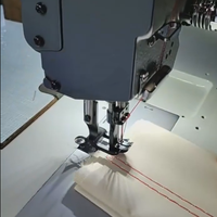 Machine à coudre industrielle à double aiguille à lit plat, certifiée CE, moteur puissant, grand crochet, prix abordable, pour le cuir