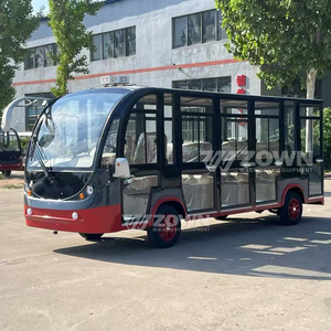 รถบัสไฟฟ้าชมวิวแบบมีหลังคา ประตูกระจกนิรภัย หน้าต่างกระจกนิรภัย รถรับส่งผู้โดยสารชมวิวชนบท - Product Image 6
