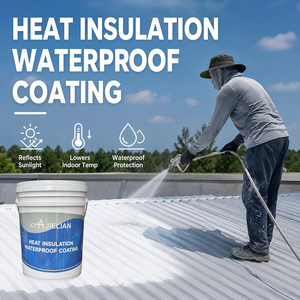 Pintura de Aislamiento Térmico Reflectante del Calor Solar Antioxidante de Suministro Directo de Fábrica AJIELIAN para Techos Metálicos - Product Image 1