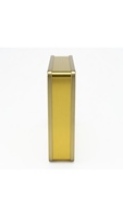 Boîte cadeau carrée en métal doré de luxe, emballage métallique haut de gamme, cadeau idéal pour les fruits secs, les dattes, les en-cas