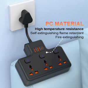 Tomada Multiplug Universal com Protetor contra Sobretensão e Cabo de Extensão com Porta USB - Product Image 3