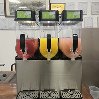 Margarita Slushie Machine Granita Ice Puppy Commercial Boisson congelée Pas cher Slush Machine 3 réservoir Maker