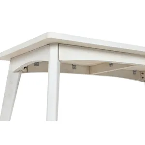 Tavolino da caffè in legno di mango 115x55x45 cm, bianco sporco - Product Image 5