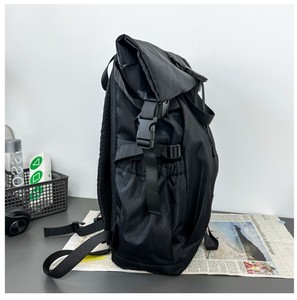 Multi-Purpose Trendy Roll-Up Oxford Backpack with Zipper Closure Lightweight Durable 34.8L Capacity for Fitness Sports Daily Use - Product Image 6