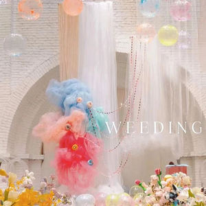 Centre commercial atmosphère décoration scène fond gaze douce photographie extérieure <span class=keywords><strong>rideau</strong></span> <span class=keywords><strong>de</strong></span> gaze blanche - Product Image 3