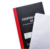 Carnet de comptoir cousu personnalisé en gros à couverture rigide 2 livres de comptoir Quire format A4 /A5