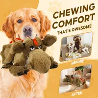 Jouet de battement de coeur de chien dragon de feu, aide à la formation comportementale de chiot pour la peluche de sommeil, jouets intelligents de compagnon d'animal familier