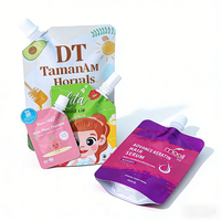 Sachets à bec verseur personnalisés Haodong pour cosmétiques, échantillons de recharge imprimés, sachets de lotion et de crème solaire pour produits cosmétiques