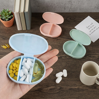 Mallette de rangement pour tablette portable écologique Organisateur de pilules à 3 compartiments Conteneur de supplément hebdomadaire en plastique PP