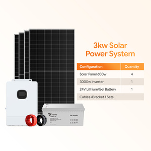 3kW Stackable All-in-One Solar Power System 610W Panels 5kWh <b>Battery</b> Hybrid Grid MPPT for Home <b>Backup</b> - Product Image 1