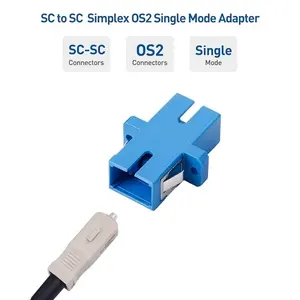 Acoplador de fibra SC a SC al mejor precio, Módulo adaptador de fibra óptica SM SX para extender cables de fibra óptica