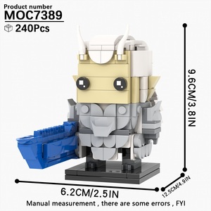 240 pièces MOC7389 Aoguang Ne Zha Aobing <span class=keywords><strong>Mythes</strong></span> <span class=keywords><strong>et</strong></span> <span class=keywords><strong>légendes</strong></span> chinoises anciennes Blocs de construction carrés DIY pour enfants Jouets - Product Image 5