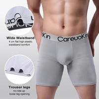 Vente en gros de boxers longs imprimés mi-hauts pour hommes, doux, confortables, lavables en machine, extensibles