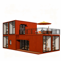 SKYLINE Casa Contenedor Plegable de 2 Pisos, Prefabricada, Modular, para Tienda, Oficina, Hotel, Vivienda, Centro Comercial