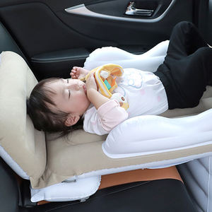 Portador de coche Avión Cama de viaje Riel de alta velocidad Cama inflable portátil Colchón de flocado de PVC - Product Image 4