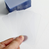 Cartes de visite personnalisées de haute qualité, impression CMYK, imperméables, en PVC transparent, cartes d'affaires en plastique transparent