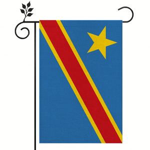 Drapeau <span class=keywords><strong>de</strong></span> la République démocratique du Congo, extérieur, en lin <span class=keywords><strong>de</strong></span> haute qualité, 12*18 pouces, plus <span class=keywords><strong>de</strong></span> styles pour vous <span class=keywords><strong>de</strong></span> choisir - Product Image 1