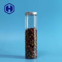 Couvercle en aluminium pour bocal en plastique PET de qualité supérieure de 420ml pour barres d'emballage longues Biscuits Collations au sucre Bonbons pour biscuits Chocolats Bébé