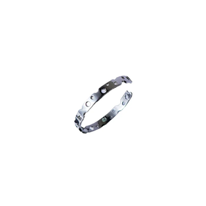 Pulsera DOTTED NAKED SPACEBAND de Lujo con Diseño Minimalista Abierto, Detalle de Puntos, Acabado Pulido de Alto Brillo, Moderna y Distintiva - Product Image 3