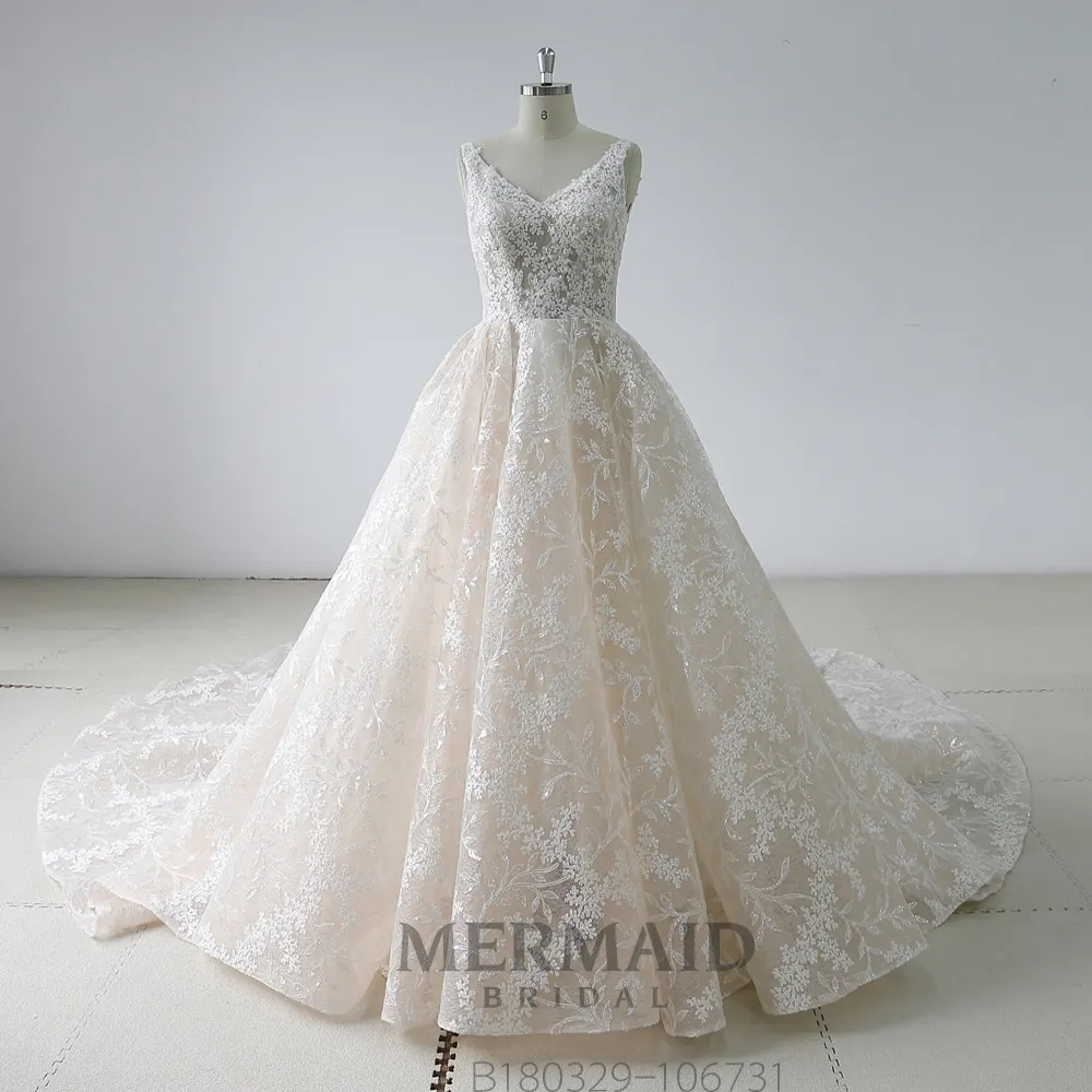 New lace wedding gown zhongshan wedding dress