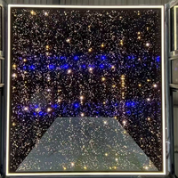 Panneau de plafond de cabine d'ascenseur intelligent à changement de couleur RVB, anti-rayures, facile à nettoyer, en acier inoxydable pour villa