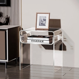 U-hình dạng <span class=keywords><strong>Acrylic</strong></span> bên bảng rõ ràng đầu giường dày hiện đại <span class=keywords><strong>Acrylic</strong></span> cuối bảng với cạnh tròn cho phòng khách phòng ngủ phòng tắm - Product Image 6