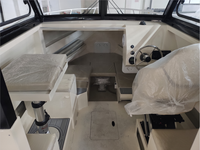 Bateau de pêche à porte ouverte, 7.5m, 25 pieds, entièrement soudé, cabine en aluminium, bateau, yacht, approuvé CE