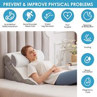 Einstellbare Triangle Memory Foam Bettkeil kissen mit Halbmond polster kissen zum Schlafen und saurem Reflux nach der Operation