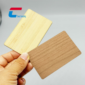 Snelle levering 13.56MHz NTAG213 144 Byte bamboe kersenhout blanco NFC-visitekaartje - Product Image 1