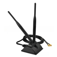 Antenne Wi-Fi double bande à base magnétique TS9 2.4G 5G 5.8G avec câble RG174 de 3 mètres pour routeur sans fil et carte réseau