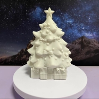 Kits de peinture en résine Bonhomme de neige pour Halloween et Noël - Sculptures de cerfs à peindre, décorations artisanales pour fêtes, Thanksgiving, Nouvel An