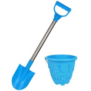 Pala de playa de acero inoxidable, herramientas para jugar en la arena para niños de 2 a 4 años, juego de juguetes de plástico, varios tamaños, unisex - Product Image 2