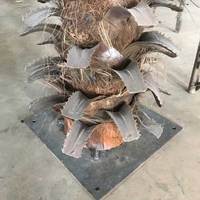 Types d'exportation de palmiers royaux artificiels à Dubaï, palmiers de jardin en fibre optique préservés à vendre en extérieur