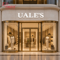 Lettres en relief LED sans bordure personnalisées, éclairées par l'avant, logo lumineux 3D pour vitrine de magasin de mode, publicité extérieure