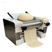 Industrielle Kommerzielle Teigwalzmaschine Automatischer Teigausroller für Bäckerei Pizza Roti Herstellung Edelstahl 110V 220V