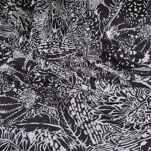 Tùy chỉnh thực hiện 120gsm 150cm 100% Polyester dệt vải màu đen và trắng ánh sáng <span class=keywords><strong>Crepe</strong></span> voan in vải cho abaya - Product Image 5