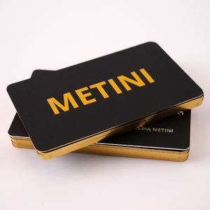 تصميم مخصص شعار فاخر برقائق ذهبية ختم بطاقة عمل طباعة بيع بالجملة شخصية منقوشة زيارة بطاقات ورقية Thank أنت - Product Image 4