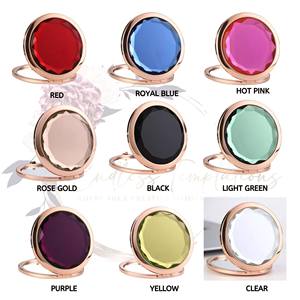 Mini <span class=keywords><strong>espejo</strong></span> de maquillaje personalizado, <span class=keywords><strong>espejo</strong></span> de cristal cosmético pequeño, <span class=keywords><strong>barato</strong></span>, oro rosa, 2023 - Product Image 4