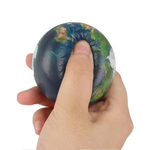 Jincan Eight Planets - Pelota de Esponja Sólida de 6 cm con Estampado de Colores, Juguete Educativo Temprano de PU de Rebote Lento para Niños y Niñas - Product Image 1