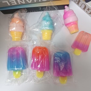 Portable Mini <b>Torch</b> Ice Cream Cone Squishy Toy Built-in Music Soft Squeeze Kneading Fidget Toy Stress Relief Sensory Toy - Product Image 2