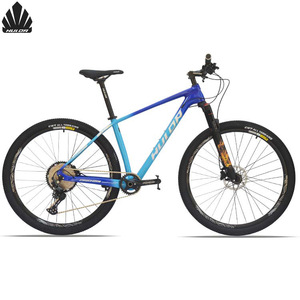 Vélo de montagne Hulor 27,5/29 pouces, cadre en carbone, Shimano 12 vitesses, fourche à suspension, vélo tout-terrain unisexe pour adultes - Product Image 1