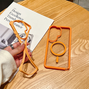 Funda Protectora Magnética Inalámbrica para Teléfono, Compatible con <span class=keywords><strong>Samsung</strong></span> S23 Fe S24 S25 S26 Ultra A57 A36 A56, Mezcla de PC y TPU, Resistente a Impactos, Venta al Por Mayor - Product Image 3