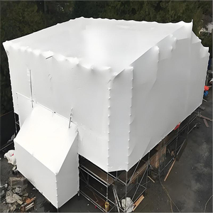 Film ignifuge de protection UV de qualité V0, 7 mil, pour échafaudages, vente en gros - Product Image 2