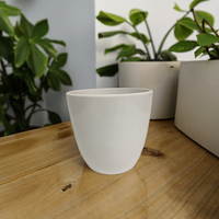 Pot de fleur en plastique d'intérieur de style chinois de luxe de ventes d'usine petites jardinières rondes pour l'application de kit de chambre à coucher de décoration à la maison