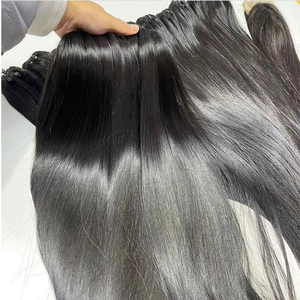 Cutícula virgen vietnamita alineada 100% paquetes de cabello humano crudo hueso recto suelto onda profunda rizo italiano extensión de dibujo único - Product Image 1