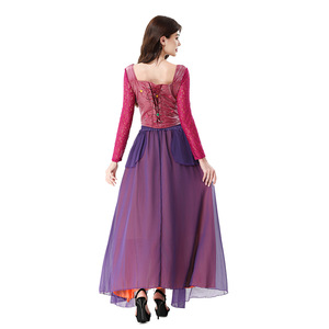 Costume de sorcière reine d'Halloween, robe longue médiévale gothique, tenue de scène pour carnaval - Product Image 4